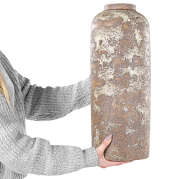 Beliani ITANOS - Decorative vase - Brown - Terracotta