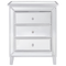 Beliani BREVES - Chest of drawers - Silver - Glass