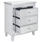 Beliani BREVES - Chest of drawers - Silver - Glass