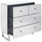 Beliani NESLE - Chest of drawers - Silver - Glass