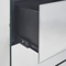 Beliani NESLE - Chest of drawers - Silver - Glass