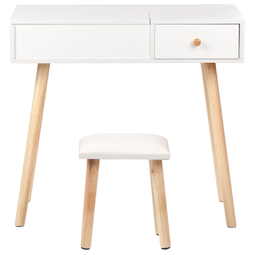 Beliani BOLLENE - Dressing table set - White - Fibreboard
