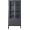 Beliani OXTED - Display cabinet - Black - Steel