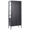 Beliani OXTED - Display cabinet - Black - Steel