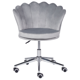 Beliani MONTICELLO - Office chair - Gray - Velvet