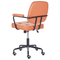 Beliani PAWNEE - Office chair - Orange - Faux leather