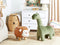 Beliani BRONTOSAUR - Pouf - Green - Velvet