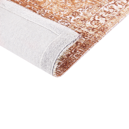 Beliani HAYAT - Short pile rug - Orange - 200 x 300 cm - Cotton