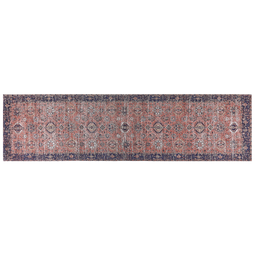 Beliani KURIN - Rug - Blue - 80 x 300 cm - Cotton