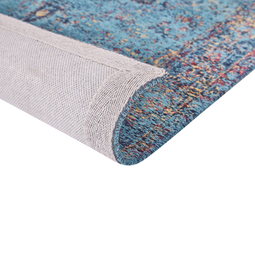Beliani KANSU - Short pile rug - Blue - 160 x 230 cm - Cotton