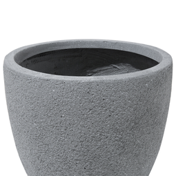 Beliani KANNIA - Flowerpot - Gray - 55 cm - Clay-fiber mixture