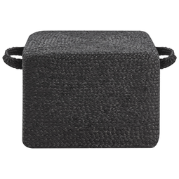 Beliani DHADAR - Pouf - Black - Jute