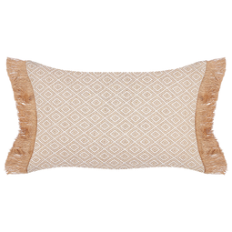Beliani BOATH - Decorative cushion set of 2 - Beige - 30 x 50 cm - Polyester