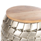 Beliani JABIRU - Side table - Light wood color - Mango wood