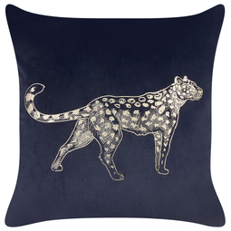 Beliani MARULA - Decorative cushion set of 2 - Black/Gold - 45 x 45 cm - Velvet