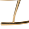 Beliani ANASET - Rocking chair - White/Gold - Bouclé
