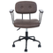 Beliani ALGERITA - Office chair - Dark brown - Faux leather