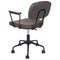 Beliani ALGERITA - Office chair - Dark brown - Faux leather