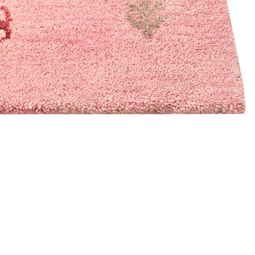 Beliani YULAFI - Modern rug - Pink - 140 x 200 cm - Wool