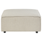Beliani APRICA - Two-seater sofa with ottoman - Beige - Right side - Linen