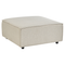Beliani APRICA - Two-seater sofa with ottoman - Beige - Right side - Linen