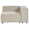 Beliani APRICA - Two-seater sofa with ottoman - Beige - Right side - Linen