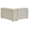 Beliani APRICA - Two-seater sofa with ottoman - Beige - Right side - Linen
