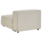 Beliani APRICA - Two-seater sofa with ottoman - Beige - Right side - Linen