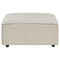 Beliani APRICA - Two-seater sofa with ottoman - Beige - Left side - Linen