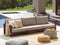 Beliani TIMOR - Garden bench 3-seater - Mahogany brown - Acacia wood