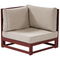 Beliani TIMOR - Garden bench 2-seater - Mahogany brown - Acacia wood