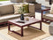 Beliani TIMOR - Garden coffee table - Dark wood color - Acacia wood
