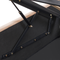 Beliani ROCHEFORT - Double bed - Beige - 180 x 200 cm - Velvet