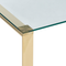 Beliani TILON - Side table - Transparent - Safety glass