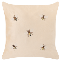 Beliani TALINUM - Decorative cushion set of 2 - Beige - 45 x 45 cm - Polyester