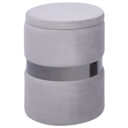 Beliani DORIS - Pouf set of 2 - Gray - Velvet