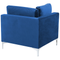 Beliani EVJA - Corner sofa 6-seater - Blue - Velvet