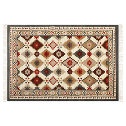 Beliani GHUKASAVAN - Kilim rug - Multicolor - 140 x 200 cm - Wool