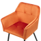 Beliani JASMIN - Set of 2 dining room chairs - Orange - Velvet
