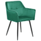 Beliani JASMIN - Dining room chair set of 2 - Green - Velvet