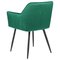 Beliani JASMIN - Dining room chair set of 2 - Green - Velvet