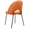Beliani COVELO - Dining room chair set of 2 - Orange - Velvet