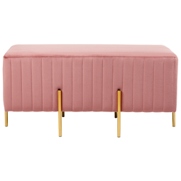 Beliani DAYTON - Footstool - Pink - Velvet