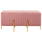 Beliani DAYTON - Footstool - Pink - Velvet