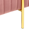 Beliani DAYTON - Footstool - Pink - Velvet