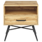 Beliani LUBOCK - Bedside table 1 drawer - Light wood color - MDF