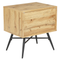 Beliani LUBOCK - Bedside table 1 drawer - Light wood color - MDF