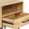 Beliani LUBOCK - Bedside table 1 drawer - Light wood color - MDF