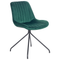 Beliani NAVASOTA - Dining room chair set of 2 - Green - Velvet