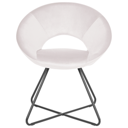 Beliani RACHEL - Armchair - Beige - Velvet